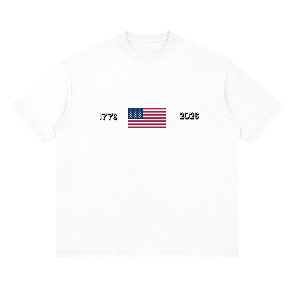 1776-2026 Streetwear Loose Drop Shoulder t-shirt